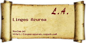 Linges Azurea névjegykártya